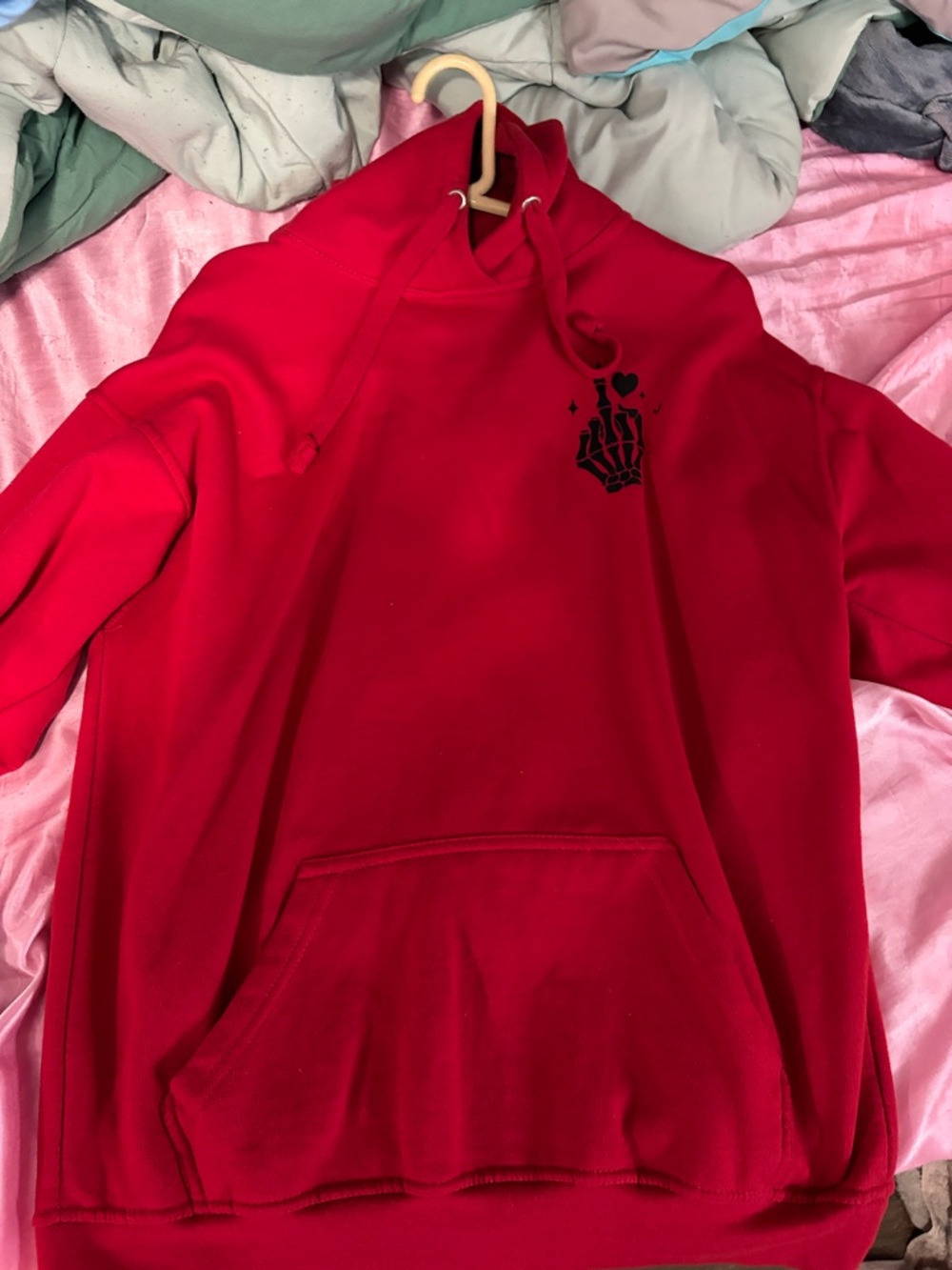 Red Women's Hoodie Jacket - Casual Pullover